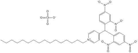 Pyridinium, 4-[bis(2,4-dinitrophenyl)methyl]-1-hexadecyl-, perchlorate